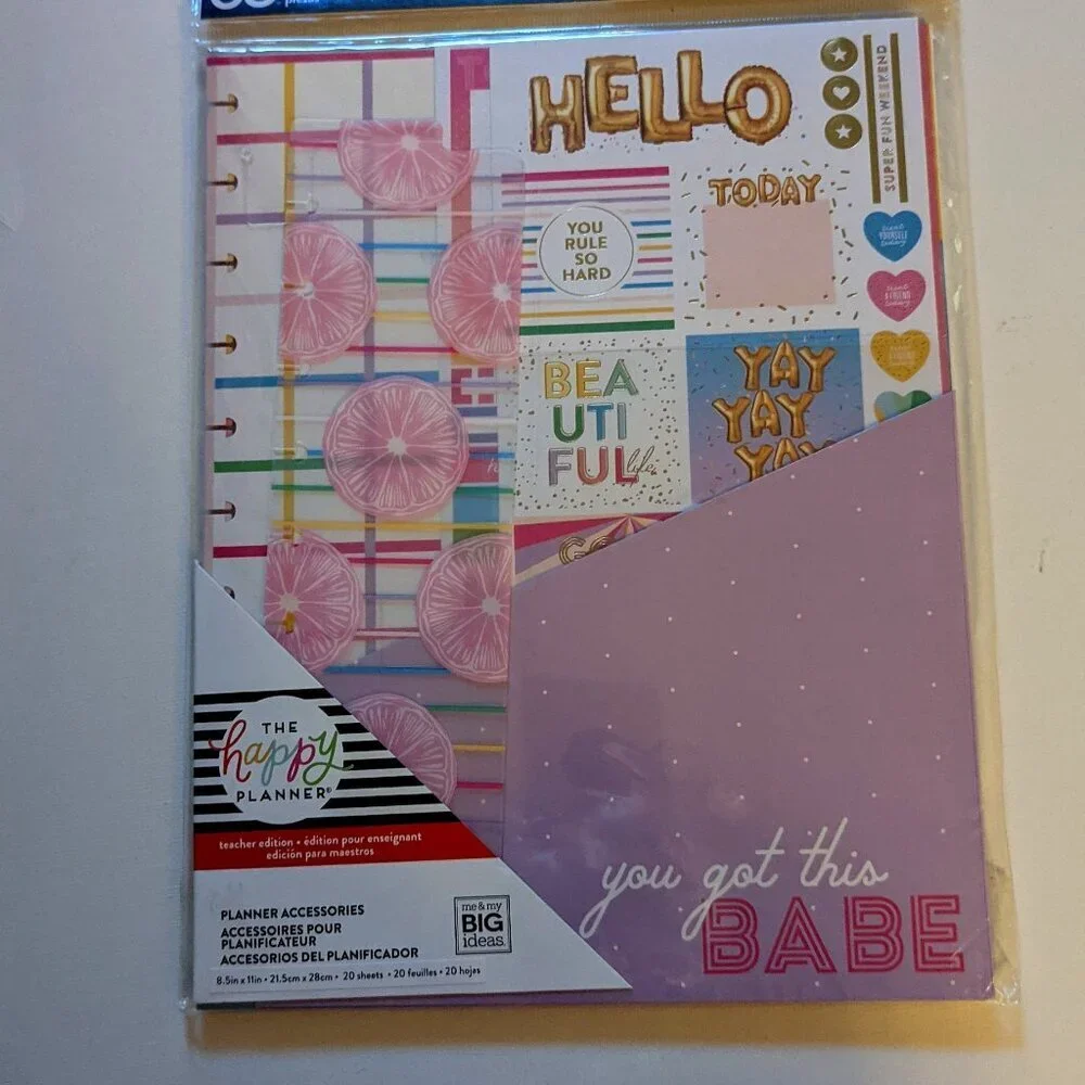 NWT 65 pcs Happy Planner Big 'You Got This Babe' Accessories Pack Stickers NEW